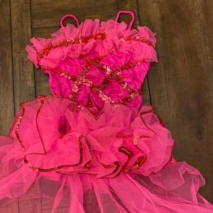 Girls 2 Piece Sequin Tulle/ Spandex Bodysuit & Skirt - Dress Up/ Dance